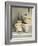 Various Light Coloured Cups on Wooden Shelf-Ellen Silverman-Framed Photographic Print