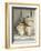 Various Light Coloured Cups on Wooden Shelf-Ellen Silverman-Framed Photographic Print