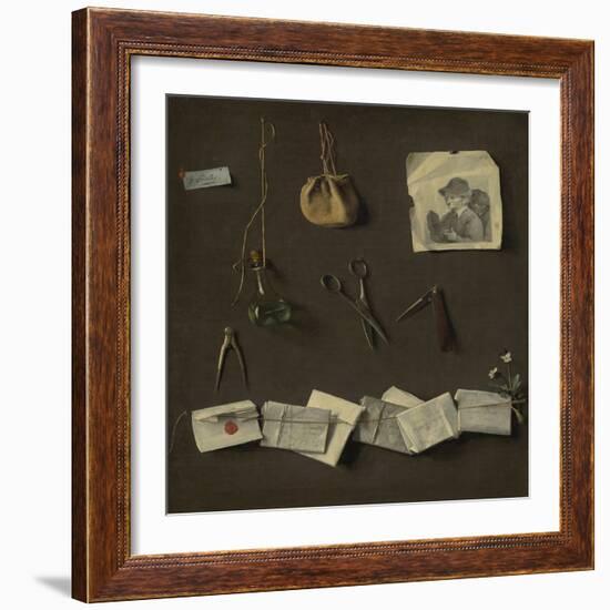 Various Objects, C.1785 (Oil on Canvas)-Louis Leopold Boilly-Framed Giclee Print