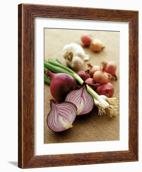 Various Onion Family Vegetables-Peter Howard Smith-Framed Photographic Print