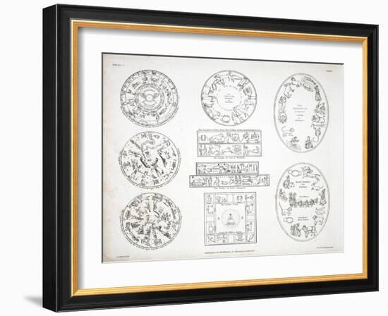 Various Representations of the Zodiac-Alexander Jamieson-Framed Giclee Print