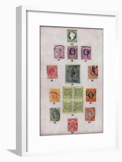 'Various Stamps of Africa Nos. 44-56', c1943, (1944)-Unknown-Framed Giclee Print