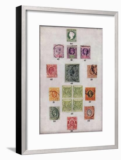 'Various Stamps of Africa Nos. 44-56', c1943, (1944)-Unknown-Framed Giclee Print