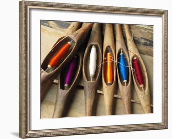 Various Threads on Weaving Loom-Bjorn Svensson-Framed Photographic Print