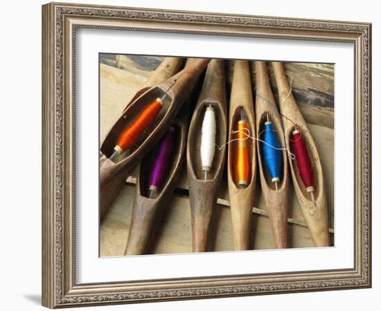 Various Threads on Weaving Loom-Bjorn Svensson-Framed Photographic Print