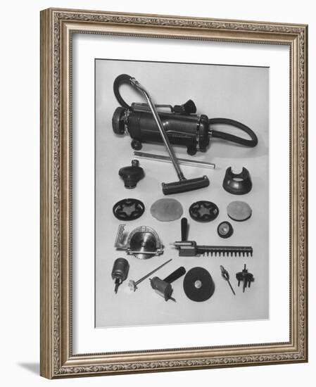 Various Tools that Can Be Attached to an Electro-Lux Vacuum Cleaner-Ralph Morse-Framed Photographic Print