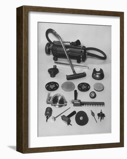 Various Tools that Can Be Attached to an Electro-Lux Vacuum Cleaner-Ralph Morse-Framed Photographic Print