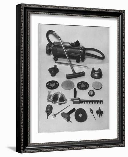 Various Tools that Can Be Attached to an Electro-Lux Vacuum Cleaner-Ralph Morse-Framed Photographic Print