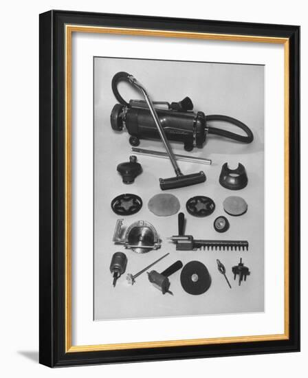 Various Tools that Can Be Attached to an Electro-Lux Vacuum Cleaner-Ralph Morse-Framed Photographic Print