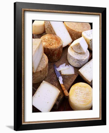 Various Types of Cheese from the Basque Region-Joerg Lehmann-Framed Photographic Print