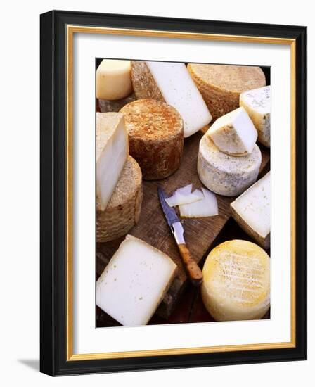 Various Types of Cheese from the Basque Region-Joerg Lehmann-Framed Photographic Print