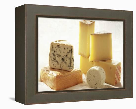 Various Types of Cheese-J.-F. Hamon-Framed Premier Image Canvas
