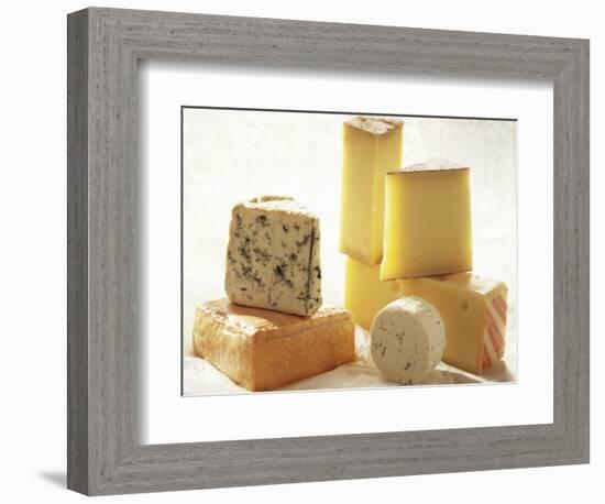 Various Types of Cheese-J.-F. Hamon-Framed Photographic Print