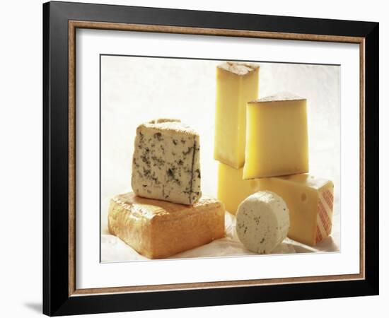 Various Types of Cheese-J.-F. Hamon-Framed Photographic Print