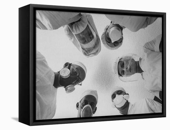 Various Types of Masks Used in Beauty Hospital During Surgery-Allan Grant-Framed Premier Image Canvas