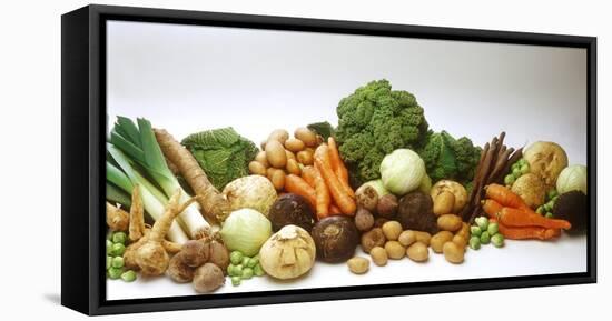 Various Types of Root Vegetables, Cabbages and Leeks-Eising Studio - Food Photo and Video-Framed Premier Image Canvas