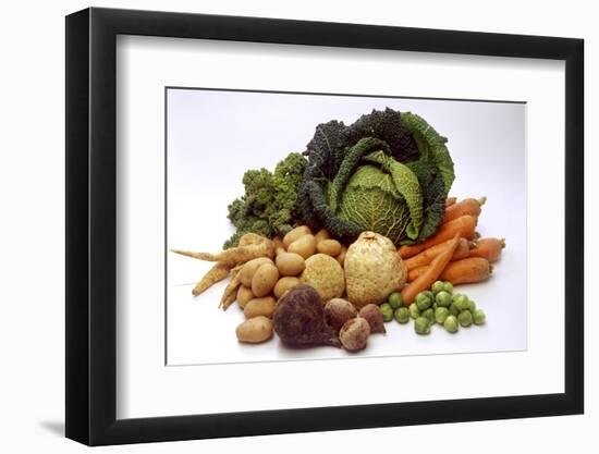 Various Types of Root Vegetables, Turnips and Cabbage-Eising Studio - Food Photo and Video-Framed Photographic Print