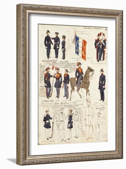 Various Uniforms of Republic of France-Rachel Ruysch-Framed Giclee Print