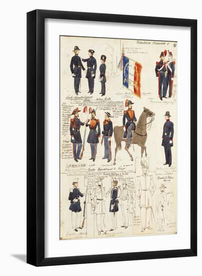Various Uniforms of Republic of France-Rachel Ruysch-Framed Giclee Print