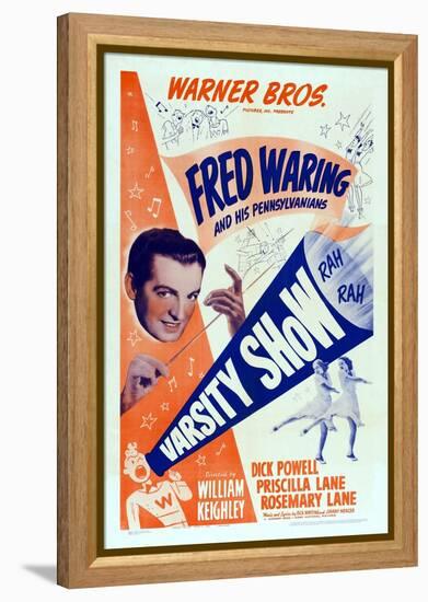 Varsity Show, Left: Fred Waring, 1937-null-Framed Stretched Canvas