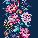 Beautiful Monochrome Rose Background-Varvara Kurakina-Art Print