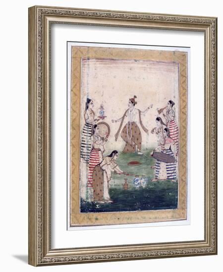 Vasanta Ragini, Ragamala Album, School of Rajasthan, 19th Century-null-Framed Giclee Print