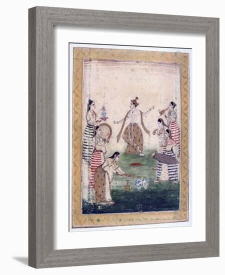 Vasanta Ragini, Ragamala Album, School of Rajasthan, 19th Century-null-Framed Giclee Print