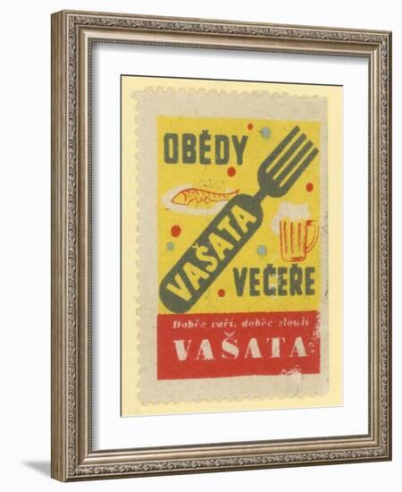 Vasata Restaurant for Lunch and Dinner-null-Framed Giclee Print