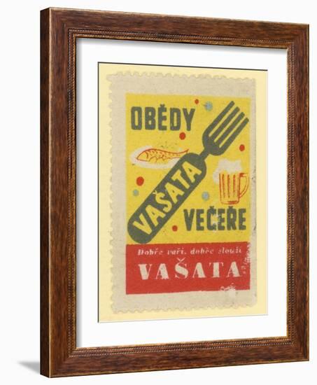 Vasata Restaurant for Lunch and Dinner-null-Framed Giclee Print