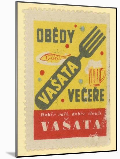Vasata Restaurant for Lunch and Dinner-null-Mounted Giclee Print