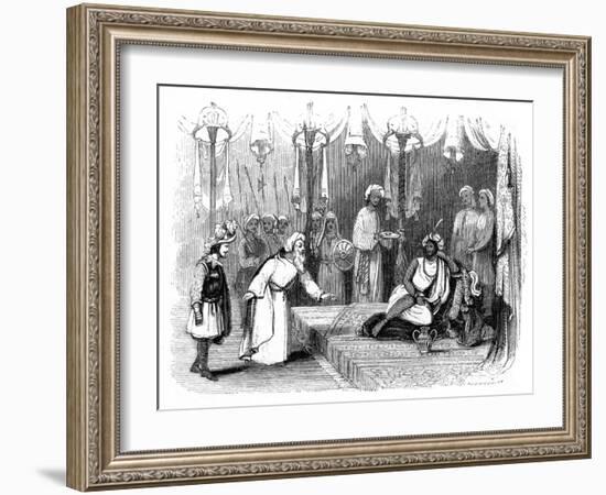 Vasco Da Gama's Introduction to the Zamorin, India, 1498-Robinson-Framed Giclee Print