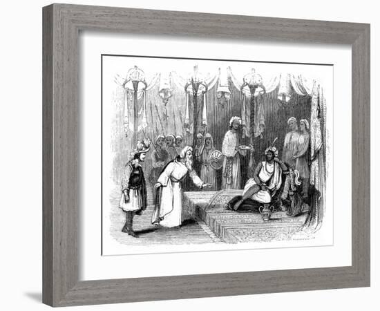 Vasco Da Gama's Introduction to the Zamorin, India, 1498-Robinson-Framed Giclee Print