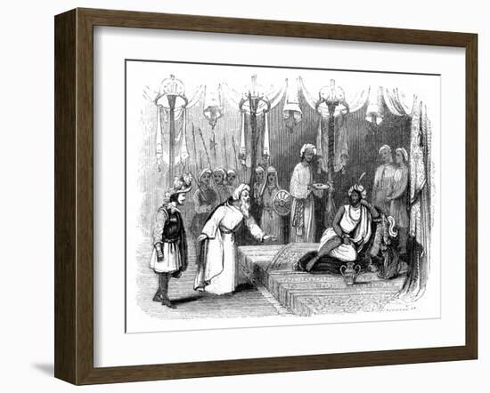 Vasco Da Gama's Introduction to the Zamorin, India, 1498-Robinson-Framed Giclee Print