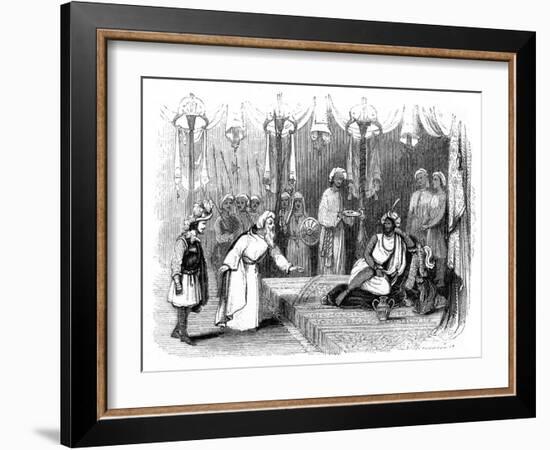 Vasco Da Gama's Introduction to the Zamorin, India, 1498-Robinson-Framed Giclee Print