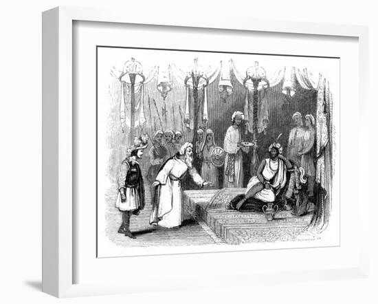 Vasco Da Gama's Introduction to the Zamorin, India, 1498-Robinson-Framed Giclee Print