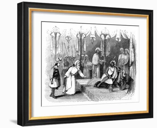 Vasco Da Gama's Introduction to the Zamorin, India, 1498-Robinson-Framed Giclee Print