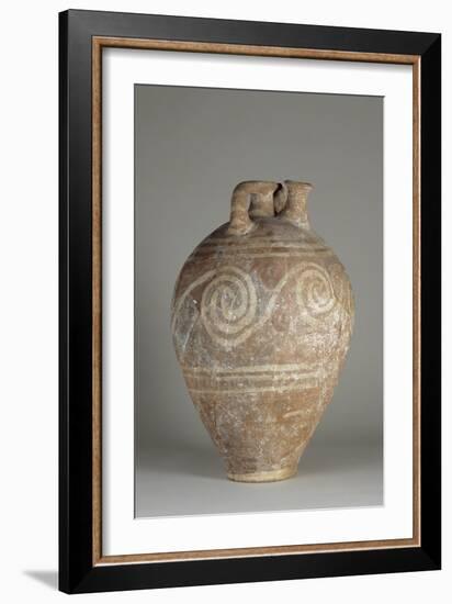 Vase à étrier minoen à décor de volutes-null-Framed Giclee Print