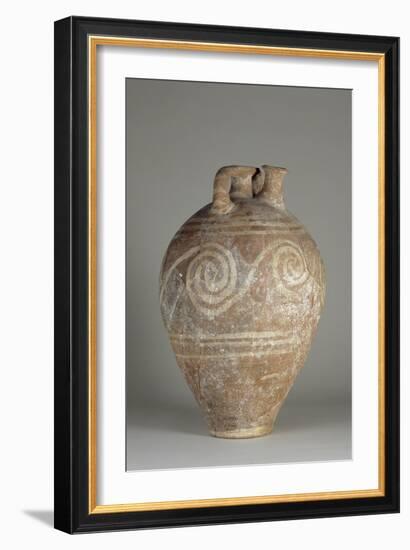 Vase à étrier minoen à décor de volutes-null-Framed Giclee Print