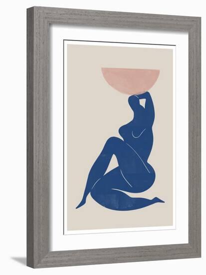 Vase and Woman-THE MIUUS STUDIO-Framed Giclee Print