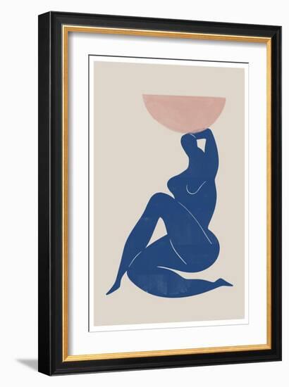 Vase and Woman-THE MIUUS STUDIO-Framed Giclee Print