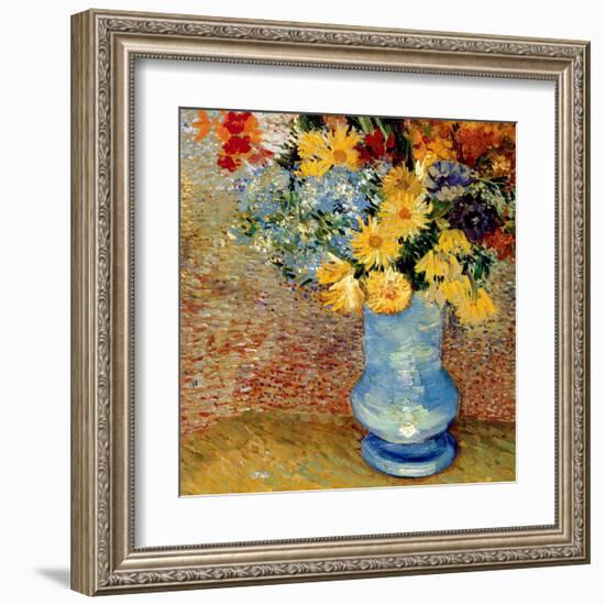 Vase Avec Bouquets De Fleurs-Vincent van Gogh-Framed Art Print