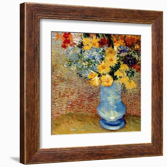 Vase Avec Bouquets De Fleurs-Vincent van Gogh-Framed Art Print