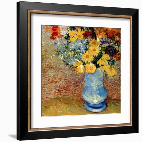 Vase Avec Bouquets De Fleurs-Vincent van Gogh-Framed Art Print