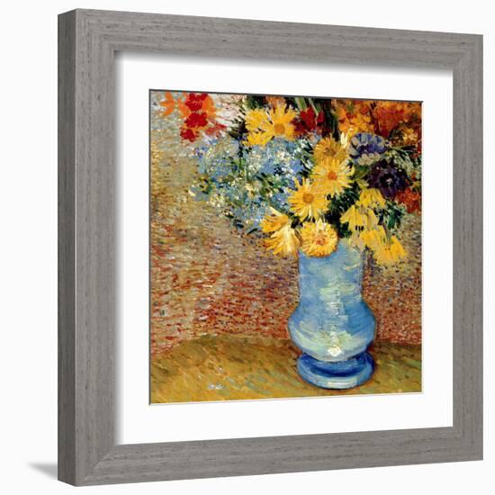 Vase Avec Bouquets De Fleurs-Vincent van Gogh-Framed Art Print