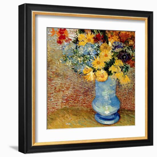 Vase Avec Bouquets De Fleurs-Vincent van Gogh-Framed Art Print