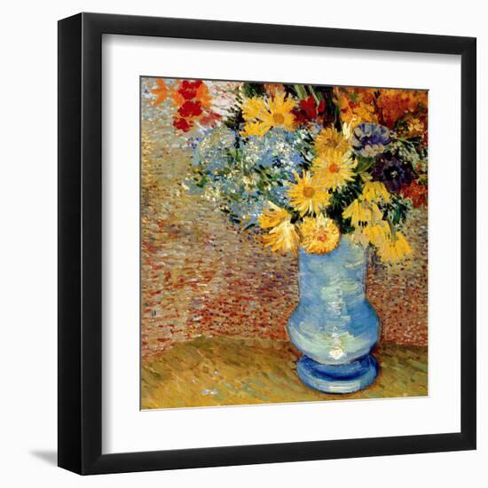 Vase Avec Bouquets De Fleurs-Vincent van Gogh-Framed Art Print