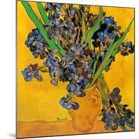 Vase avec iris (Détail)-Vincent van Gogh-Mounted Art Print