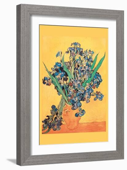 Vase Avec Irises-Vincent van Gogh-Framed Art Print