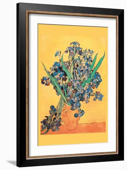 Vase Avec Irises-Vincent van Gogh-Framed Art Print