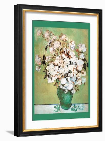 Vase Avec Roses-Vincent van Gogh-Framed Art Print